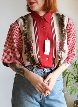 Camisa Vintage Vicky Western Multicolor