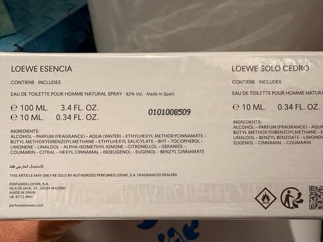 Nuevo! Pack Esencia Loewe EDT (Colonia) 100ml