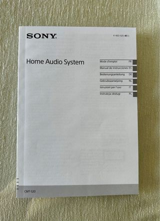 Equipo de música Sony CMT-S20