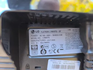 Monitor LG Flatron 16:9 Plata/Negro