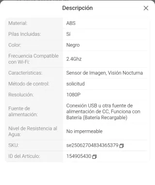 Cámara IP A9 Smart Battery