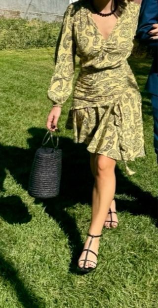 Vestido Bimba y Lola verde estampado