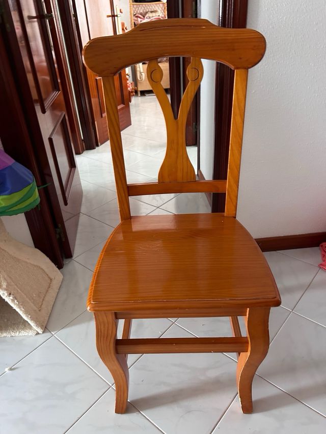 Mesa comedor y 6 sillas madera