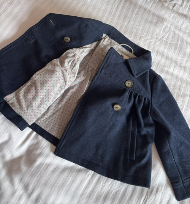 Cappotto blu Petit Bateau 3 anni