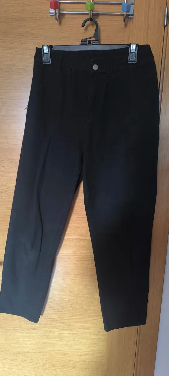 Pantalón negro/blanco/beige mujer