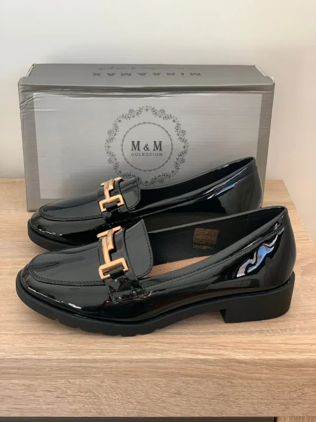 mocasines charol número 37