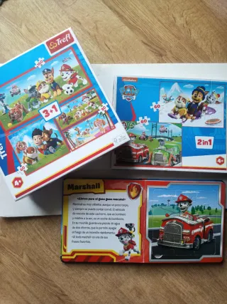 Set Puzzles Patrulla Canina y libro puzzle