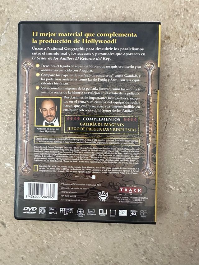DVD National Geographic El Señor de los Anillos