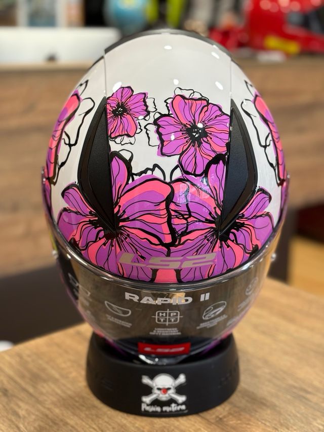 Casco LS2 Rapid II Poppies Rosa