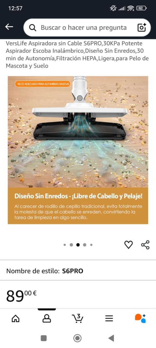 Aspiradora sin cable