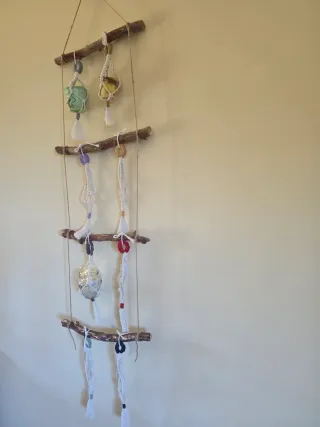 Macrame macetas colgantes de pared decoracion Set8