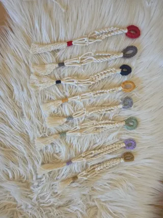 Macrame macetas colgantes de pared decoracion Set8