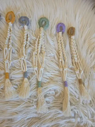 Macrame macetas colgantes de pared decoracion Set8