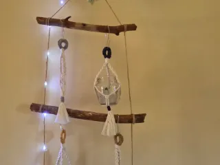 Macrame macetas colgantes de pared decoracion Set8