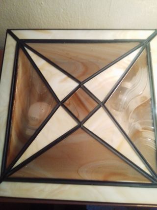 Plafón Granadino Opalina Cristal Metal