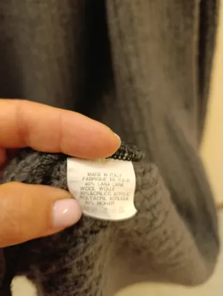 Cappotto Lana Grigio Donna Made in Italy