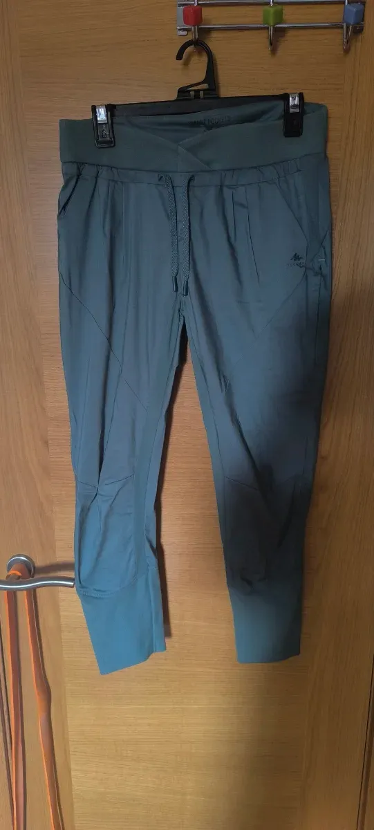 Pantalón Quechua Montaña Verde/Azul