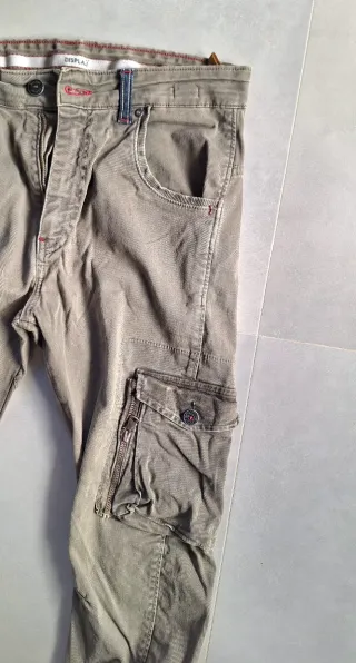 Pantaloni uomo cargo verdi