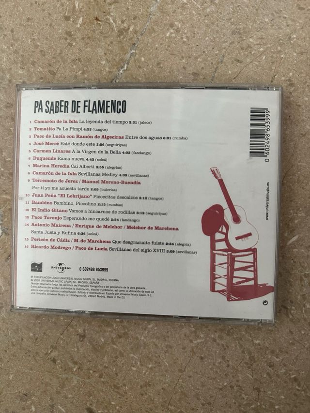 CD Pa Saber de Flamenco - La Leyenda del Tiempo