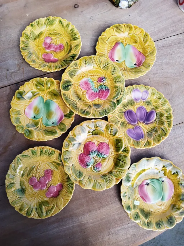 Piatti Sarreguemines Barbotina Frutta