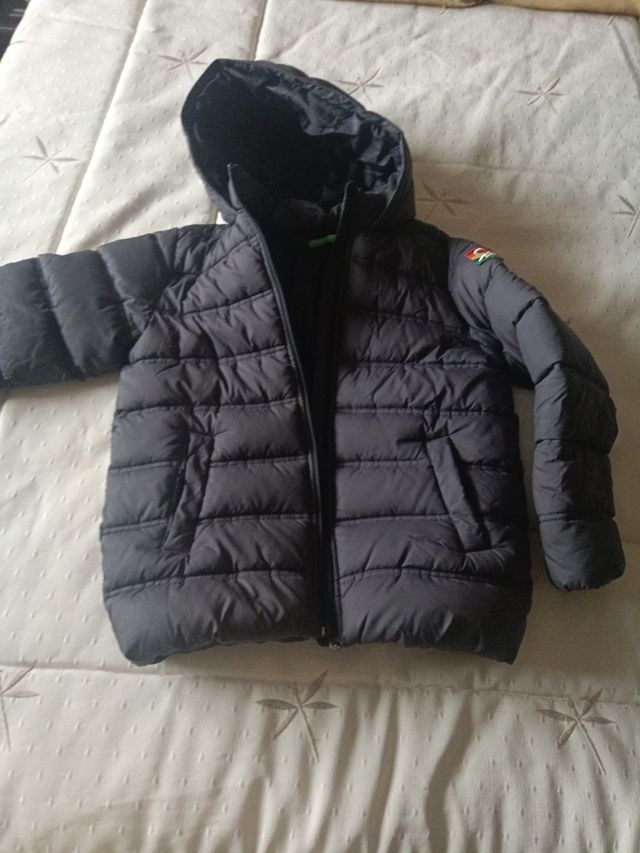Chaqueta Benetton gris niño T. 8-9