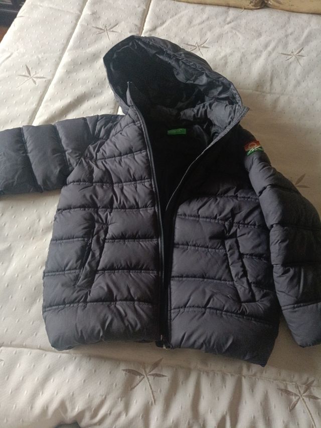 Chaqueta Benetton gris niño T. 8-9