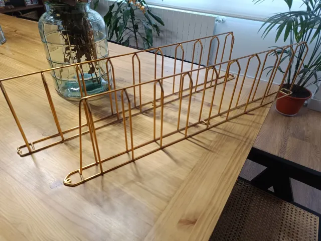 Soportes Estantería Vintage Dorado Metal