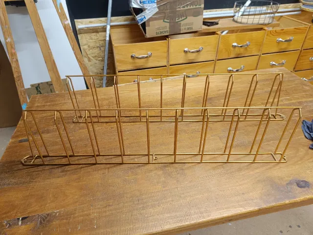 Soportes Estantería Vintage Dorado Metal