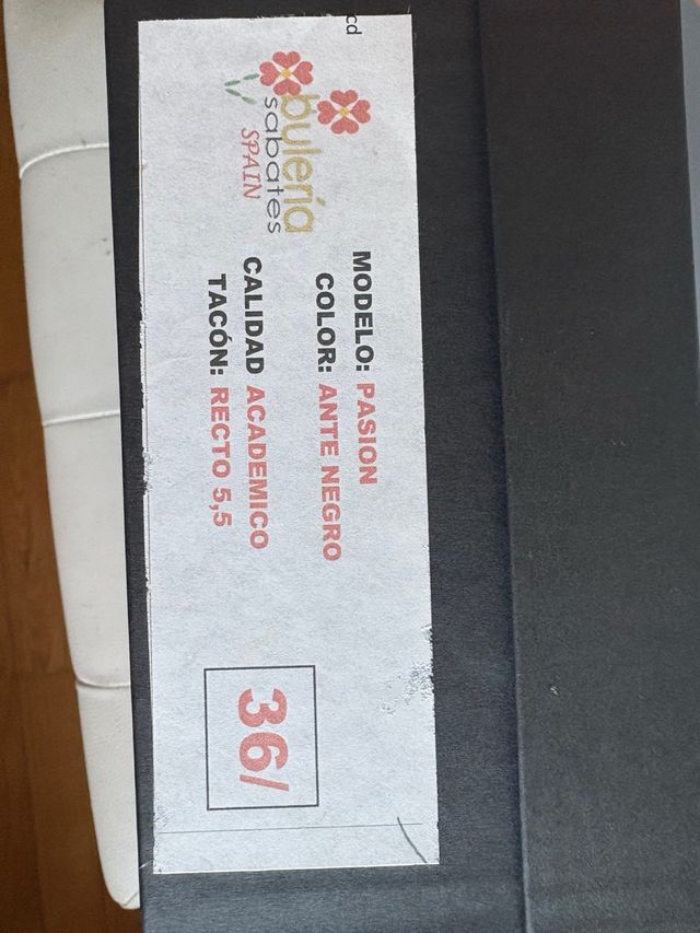 Zapatos Bulería Talla 36 y 1/2 España