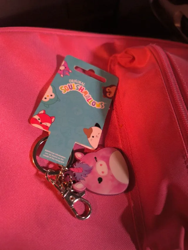 Llavero Squishmallows Unicornio Rosa