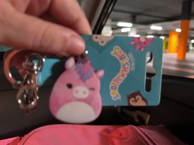 Llavero Squishmallows Unicornio Rosa