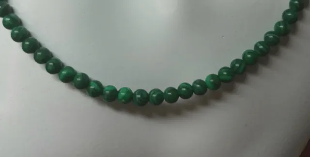 Collar Malaquita Verde y Dorado