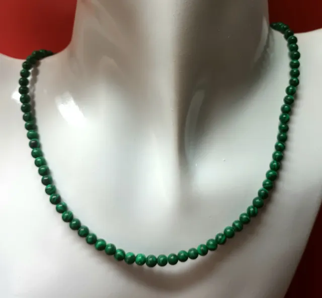 Collar Malaquita Verde y Dorado