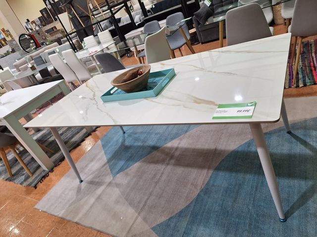 Mesa efecto mármol 180x90cm