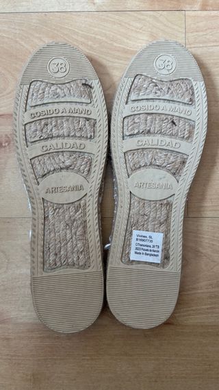 Alpargatas Mujer Talla 38