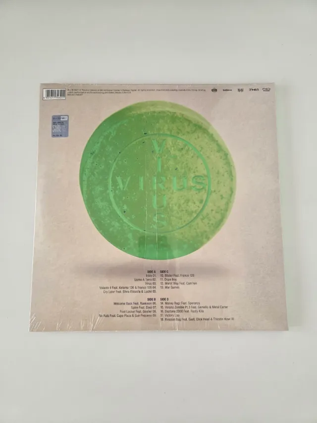 Vinile Noyz Narcos Virus Autografato