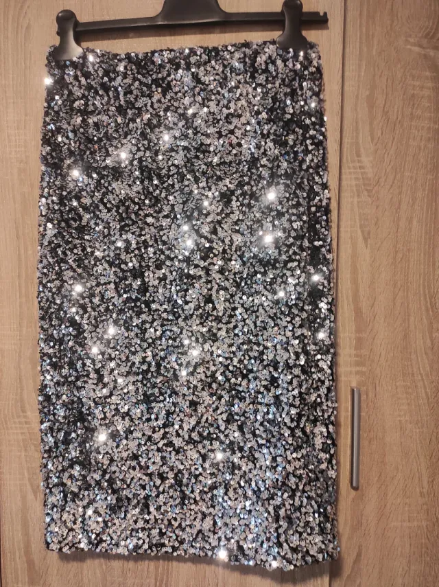 Falda fiesta lentejuelas mujer