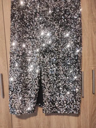 Falda fiesta lentejuelas mujer