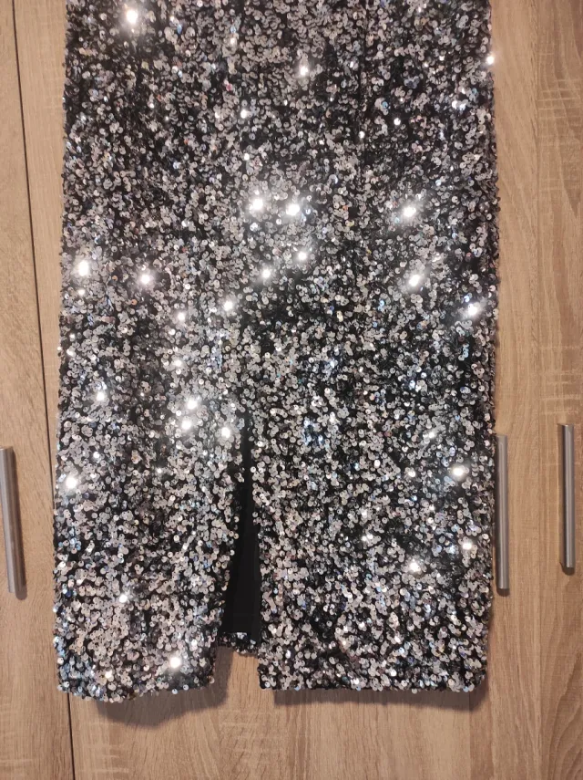 Falda fiesta lentejuelas mujer