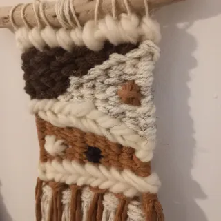 Set 2 Mini Arazzi Lana Marrone