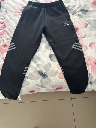 Pantalón chándal Adidas niño negro