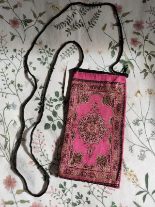 Precioso bolsito estilo indio con etiqueta, NUEVO.