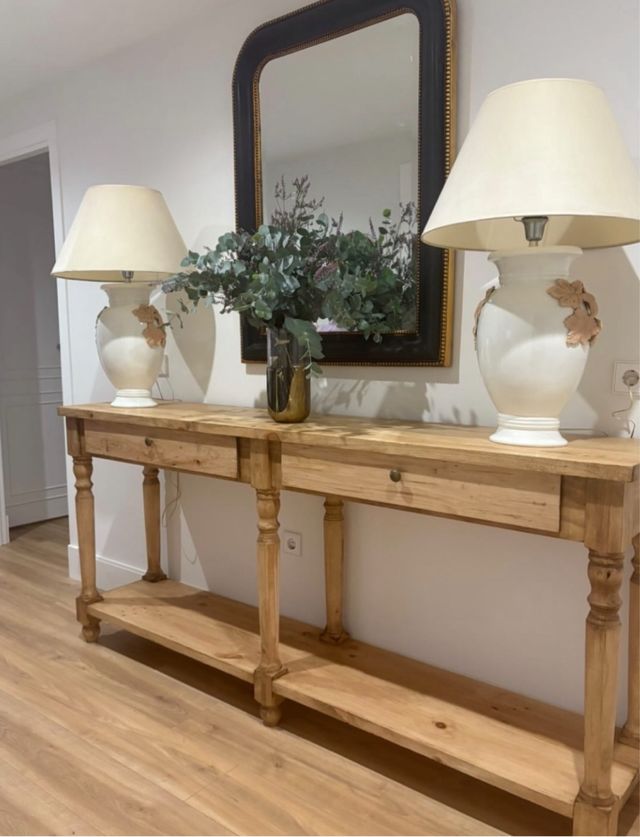 Consola de madera a medida