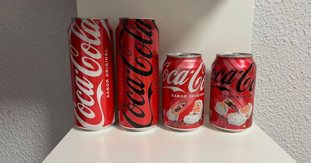 Confezione da 4 lattine di Coca-Cola