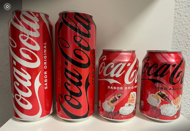 Confezione da 4 lattine di Coca-Cola