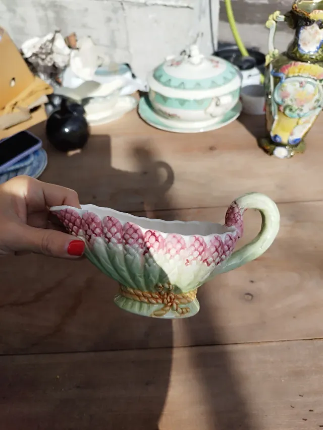 Salsera cerámica francesa espárragos