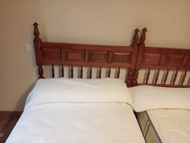 Estructura cama madera 90 + somier