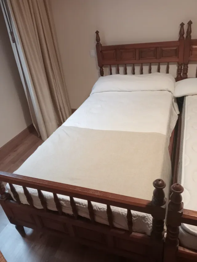 Estructura cama madera 90 + somier
