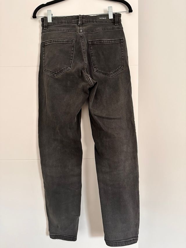 Pantalón vaquero negro Pull&Bear 34