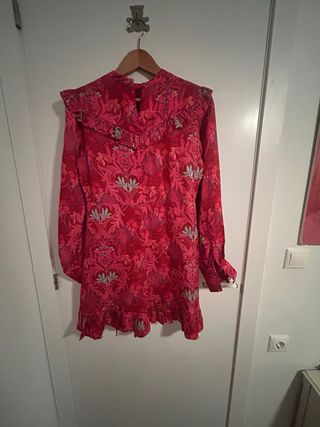 Vestido Zara Rojo y Rosa